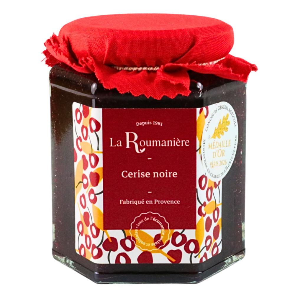 Confiture de Cerise noire 325g - Médaille d'or 2026
