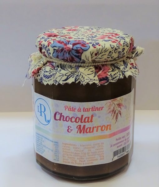Pâte à tartiner chocolat & marron 335g - La Roumanière