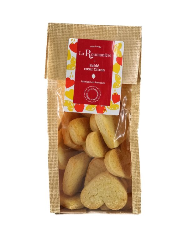Sablés cœur citron 150g